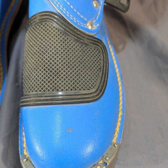 Vintage PRO SPORT Racing Motocross Boots Blue & White - Size 10 - 80s MX Radium - Picture 7 of 11